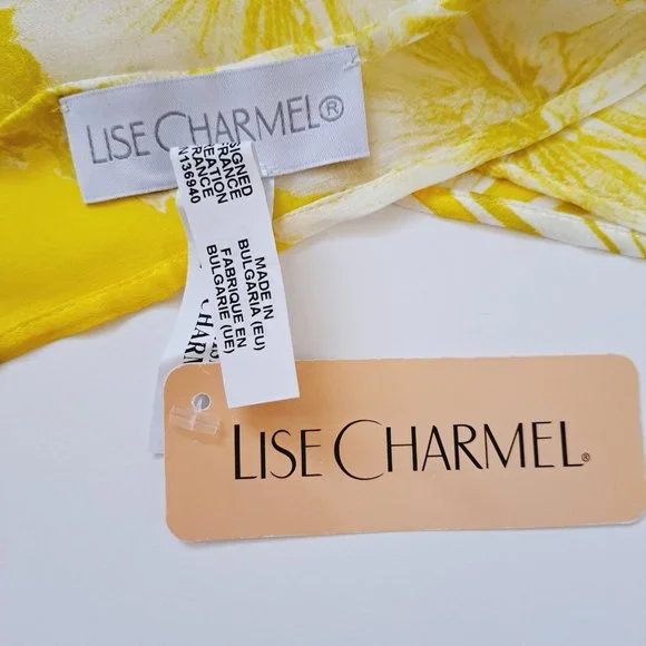 NEW Lise Charmel Floral Yellow Pareo 54